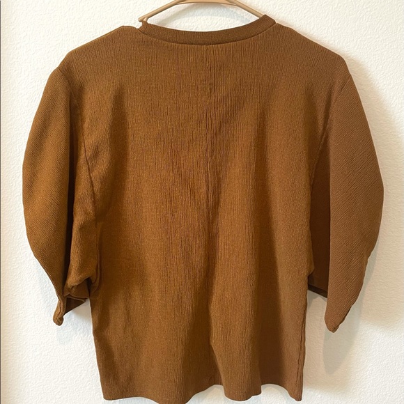 ZARA Trafaluc Puff SLeeve Top, Size M - Picture 4 of 4